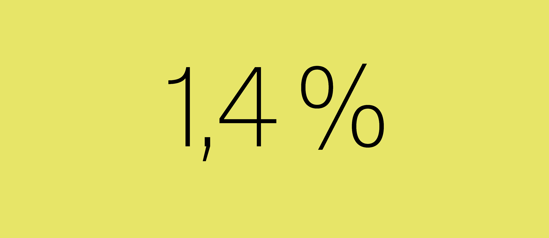1,4 %