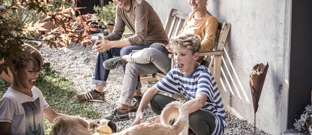 Familie mit Hund