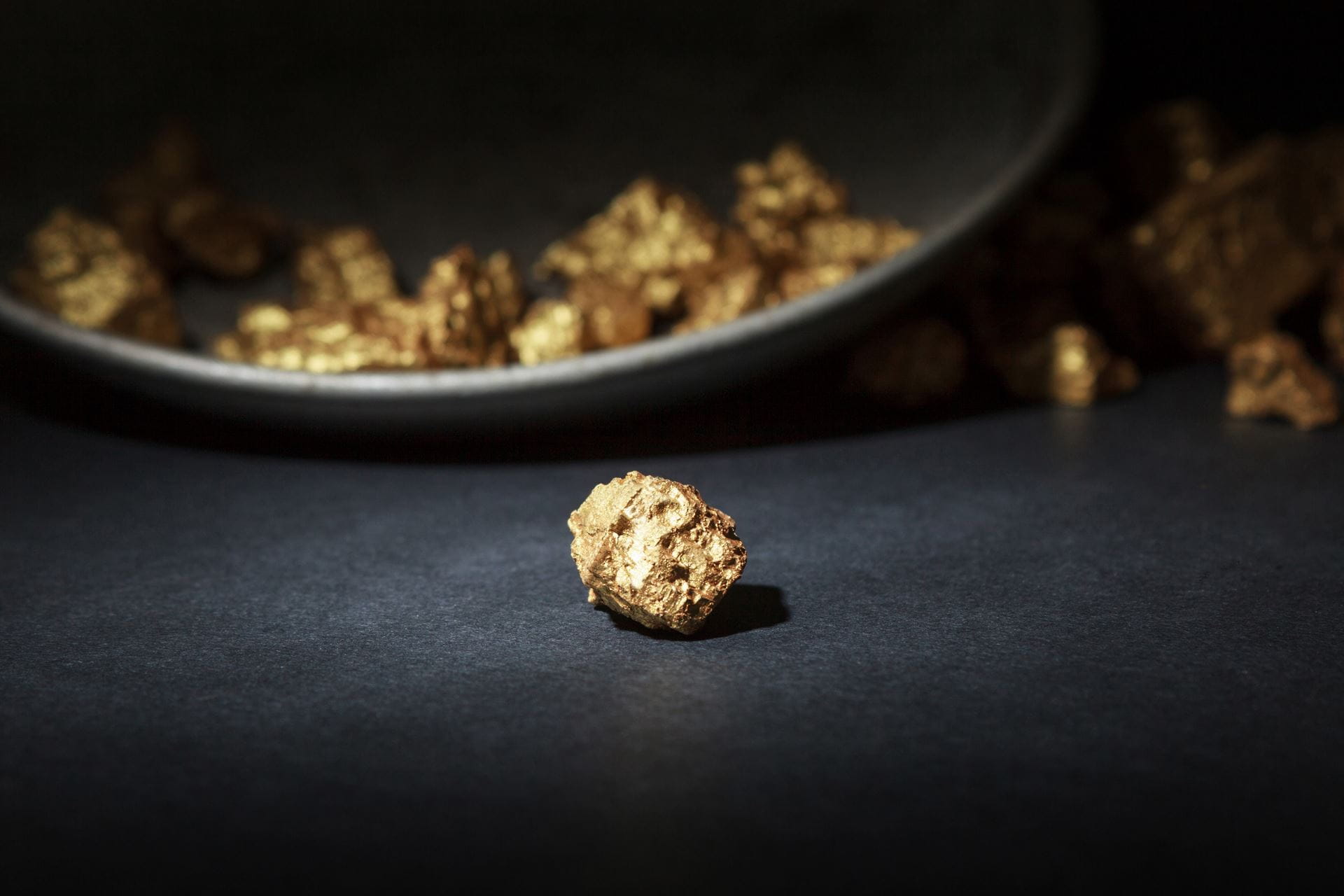 Gold Klumpen