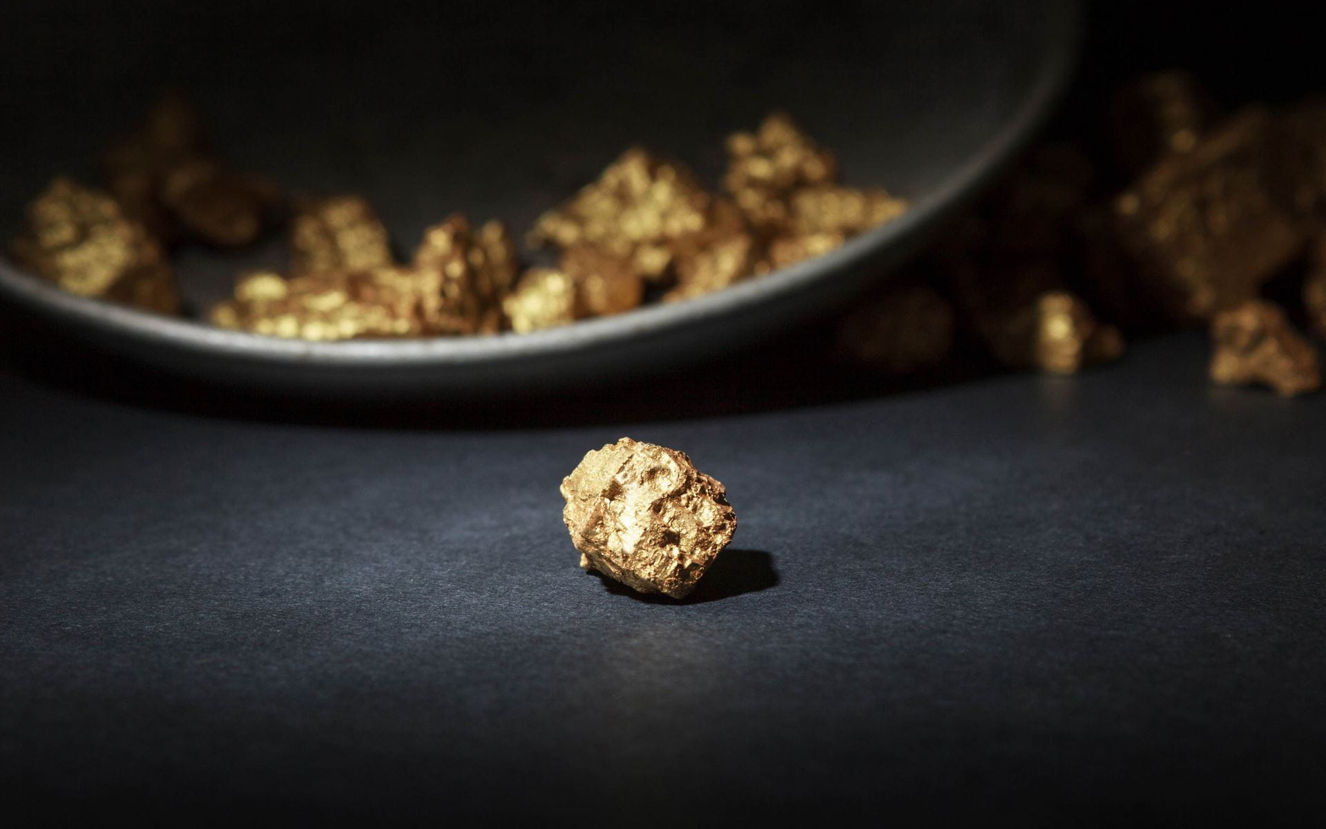 Gold Klumpen