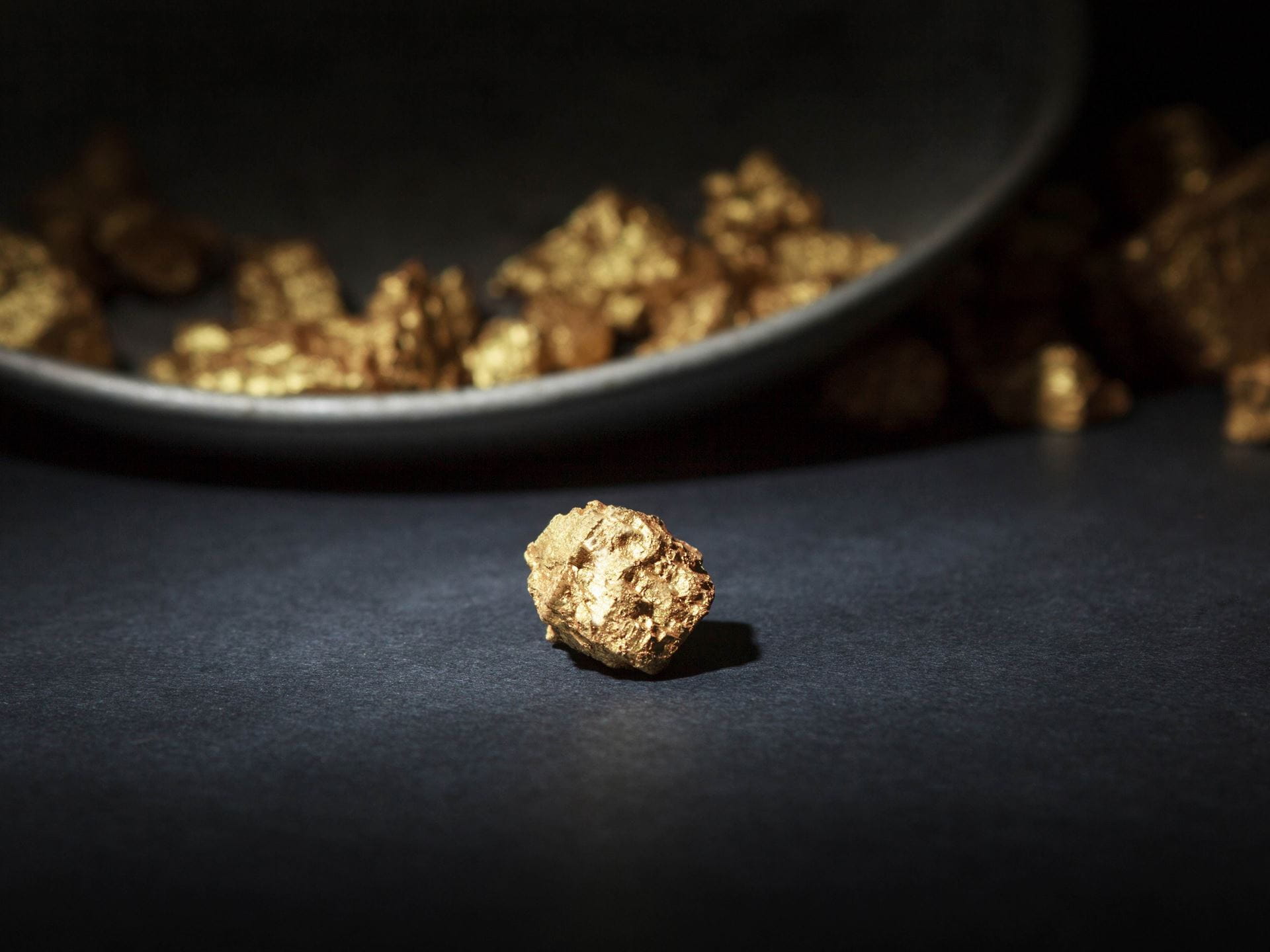 Gold Klumpen