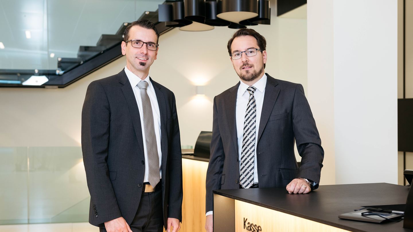 Manuel Wälchli (BKB-Greifengasse) und Claude Grollimund (BKB-Rosental)