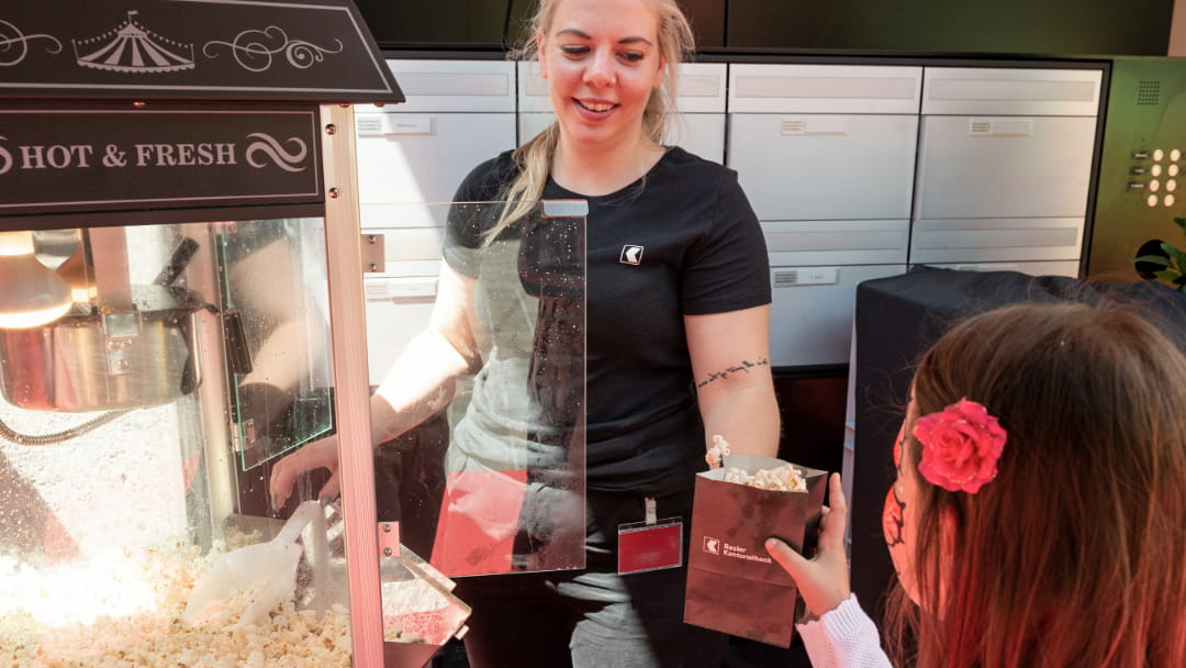 Eröffnung Filiale Riehen-Dorf - Popcorn