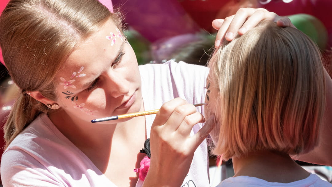 Eröffnung Filiale Riehen-Dorf - Kinder schminken